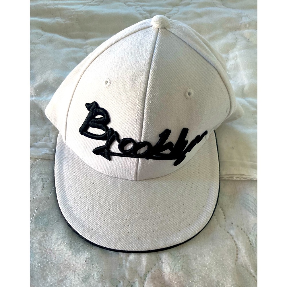 Brooklyn White Baseball Cap NWT size L/XL